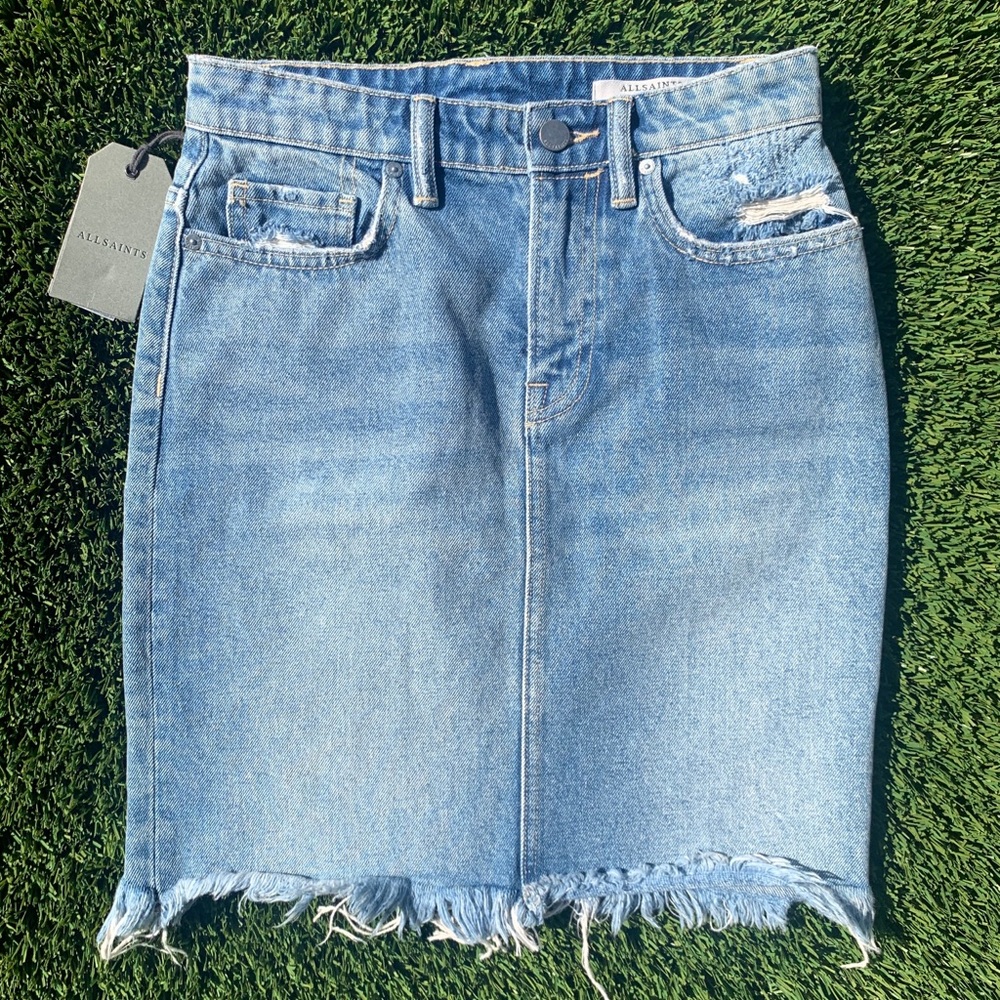 All Saints Kim Denim Skirt